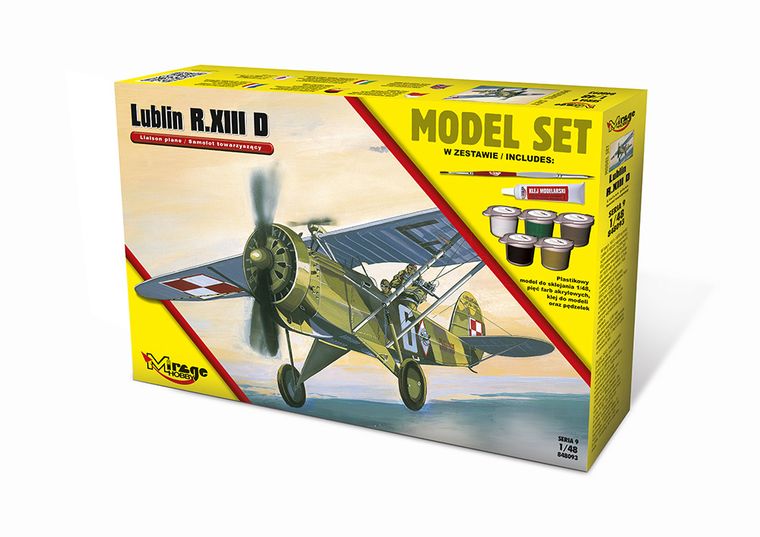 Mirage Hobby, samolot towarzyszący LUBLIN R.XIII, model do sklejania