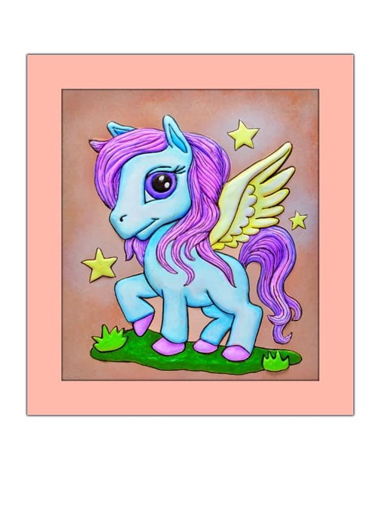 Mirage Hobby, Wypukła Malowanka, zestaw kreatywny do malowania, Fantazja, Pegaz