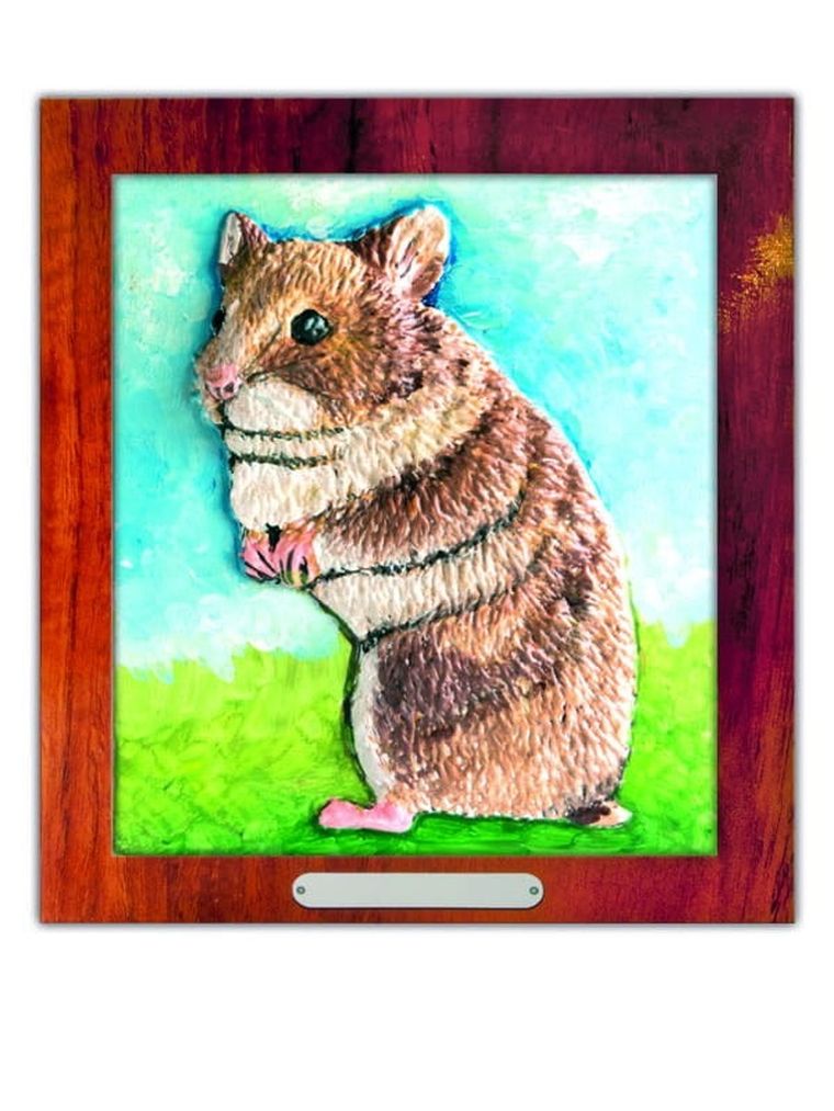 Mirage Hobby, Wypukła Malowanka, zestaw kreatywny do malowania, Futrzaki, Chomik