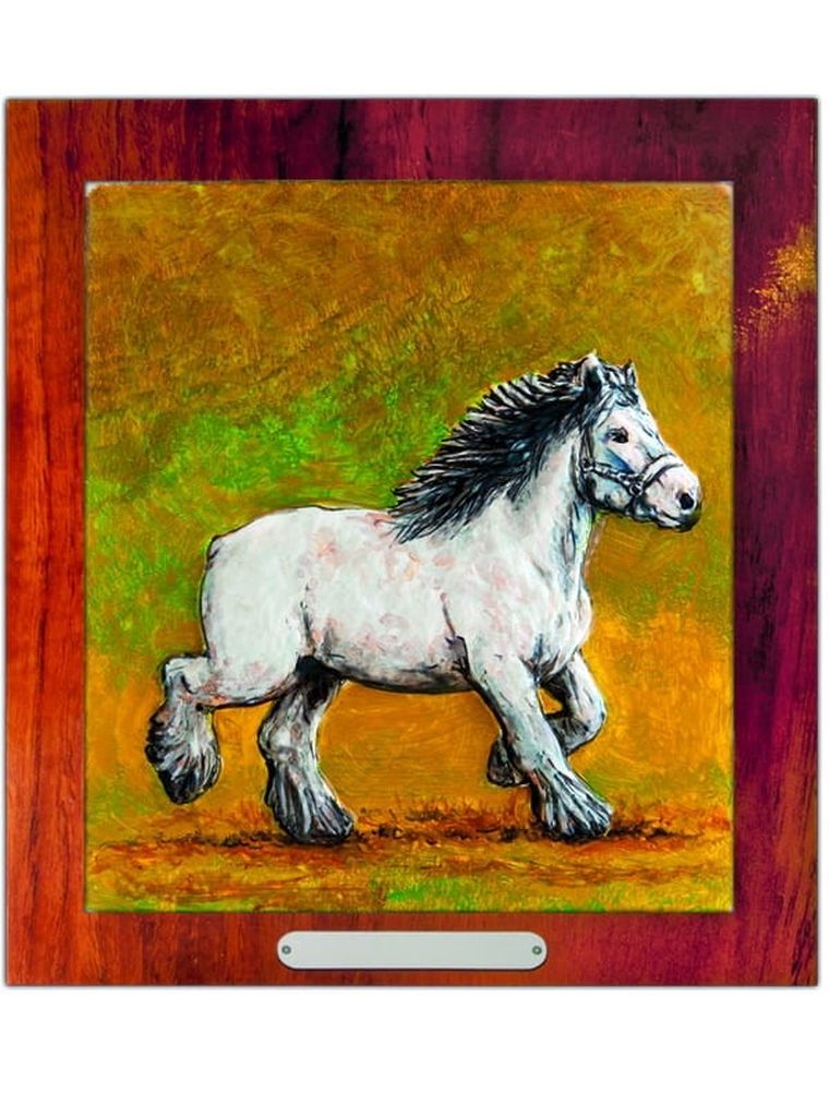 Mirage Hobby, Wypukła Malowanka, zestaw kreatywny do malowania, Koń Bretoński