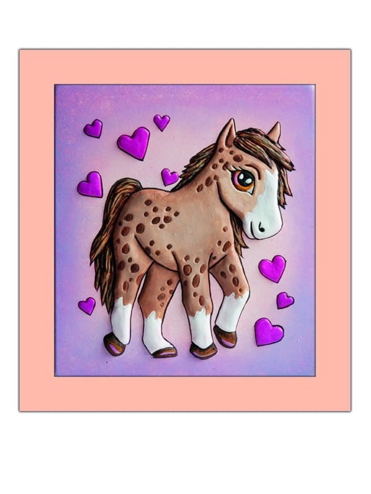 Mirage Hobby, Wypukła Malowanka, zestaw kreatywny do malowania, Konik Appalossa