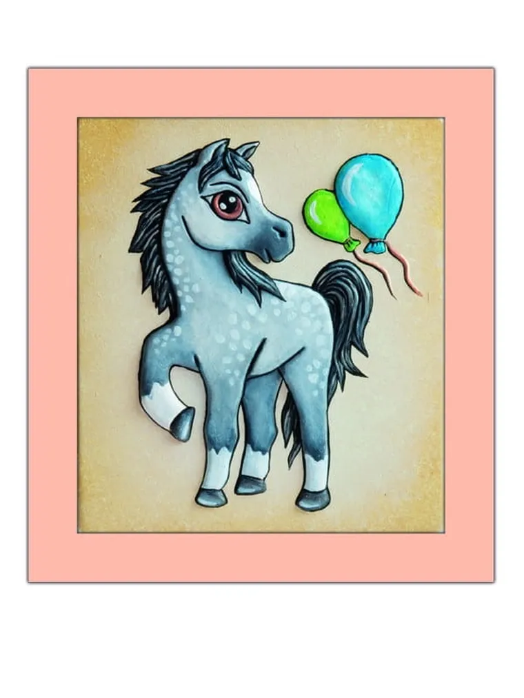 Mirage Hobby, Wypukła Malowanka, zestaw kreatywny do malowania, Konik Arab