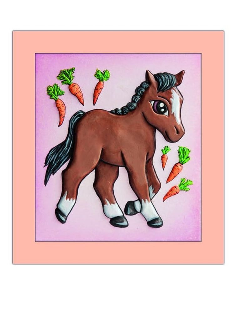 Mirage Hobby, Wypukła Malowanka, zestaw kreatywny do malowania, Konik Holsztyński