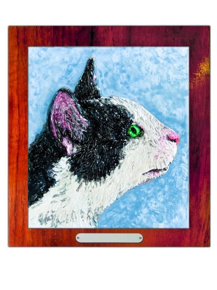 Mirage Hobby, Wypukła Malowanka, zestaw kreatywny do malowania, Kot Dachowiec w ciapki