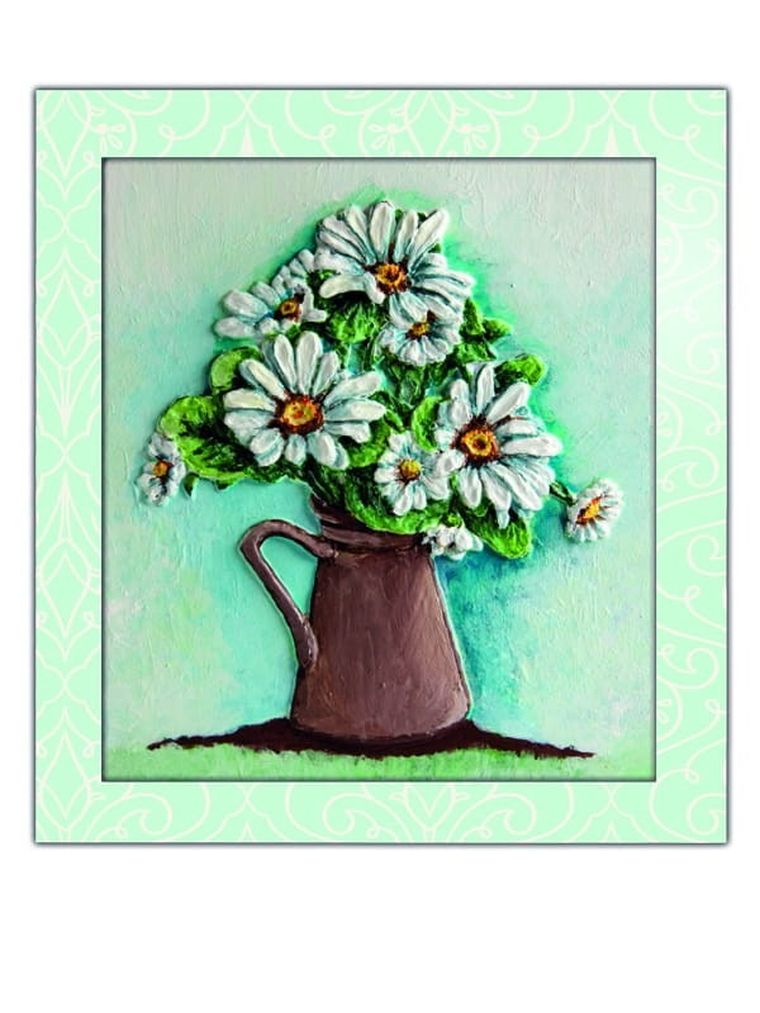 Mirage Hobby, Wypukła Malowanka, zestaw kreatywny do malowania, Kwiaty, Rumianki