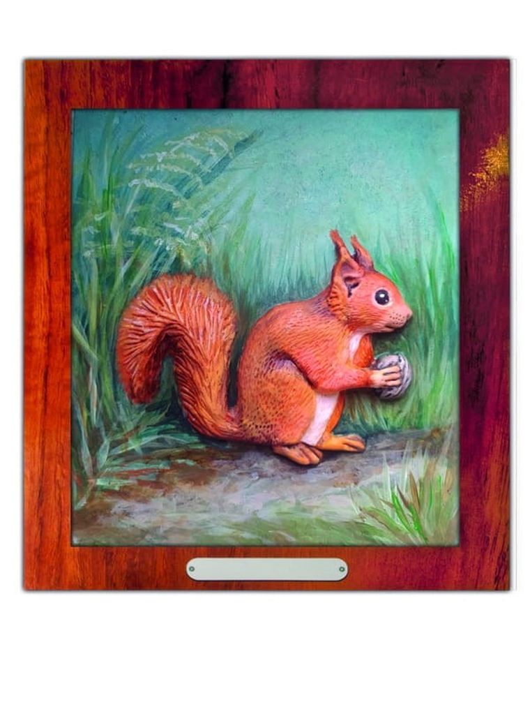 Mirage Hobby, Wypukła Malowanka, zestaw kreatywny do malowania, Las, Wiewiórka