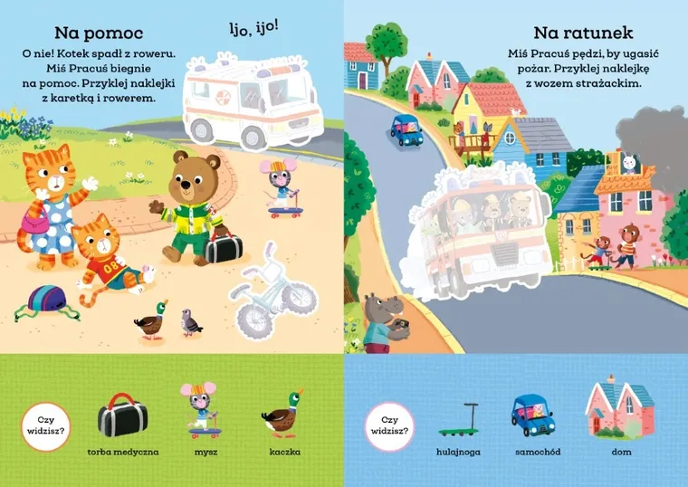 Miś Pracuś. Pojazdy. Moje pierwsze naklejki