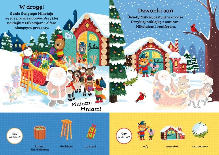 Miś Pracuś. Święta. Książka z naklejkami