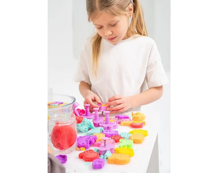 Misiolilna, masa plastyczna, pomarańczowa, 60g + 1 foremka