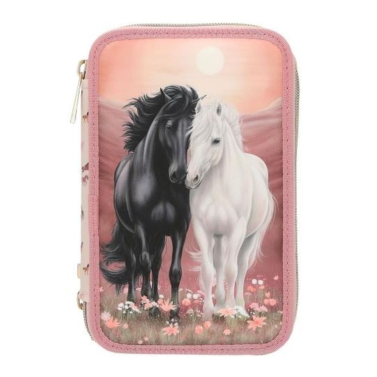 Miss Melody, Blossom Pony, piórnik rozkładany, potrójny, z wyposażeniem