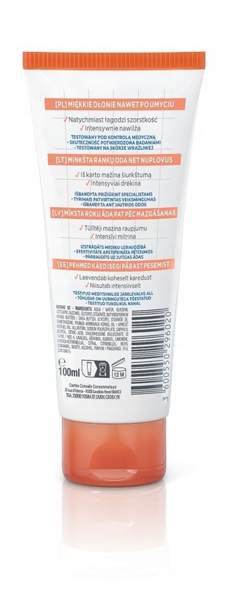 Mixa, krem do rąk, Intensywne odżywienie, z gliceryną, 100 ml