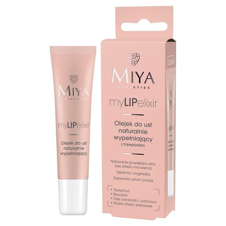 Miya Cosmetics, myLIPelixir, olejek do ust naturalnie wypełniający, clear, 10g