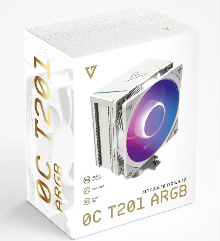 Modecom, Volcano, chłodzenie CPU, 0C T201 ARGB, biały