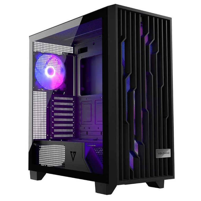 Modecom, Volcano Perun Apex ARGB Midi, obudowa komputerowa, czarna