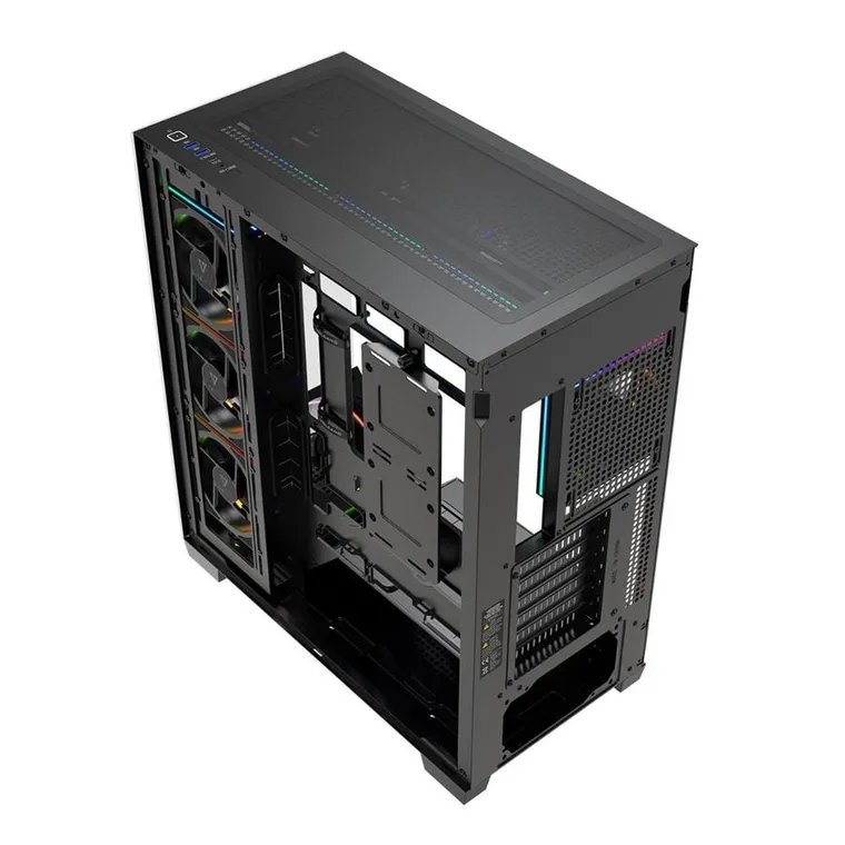 Modecom, Volcano Stellar Plus, obudowa komputerowa, ARGB MIDI 8F, czarna