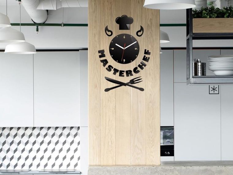 Modern Clock, zegar ścienny, master chef