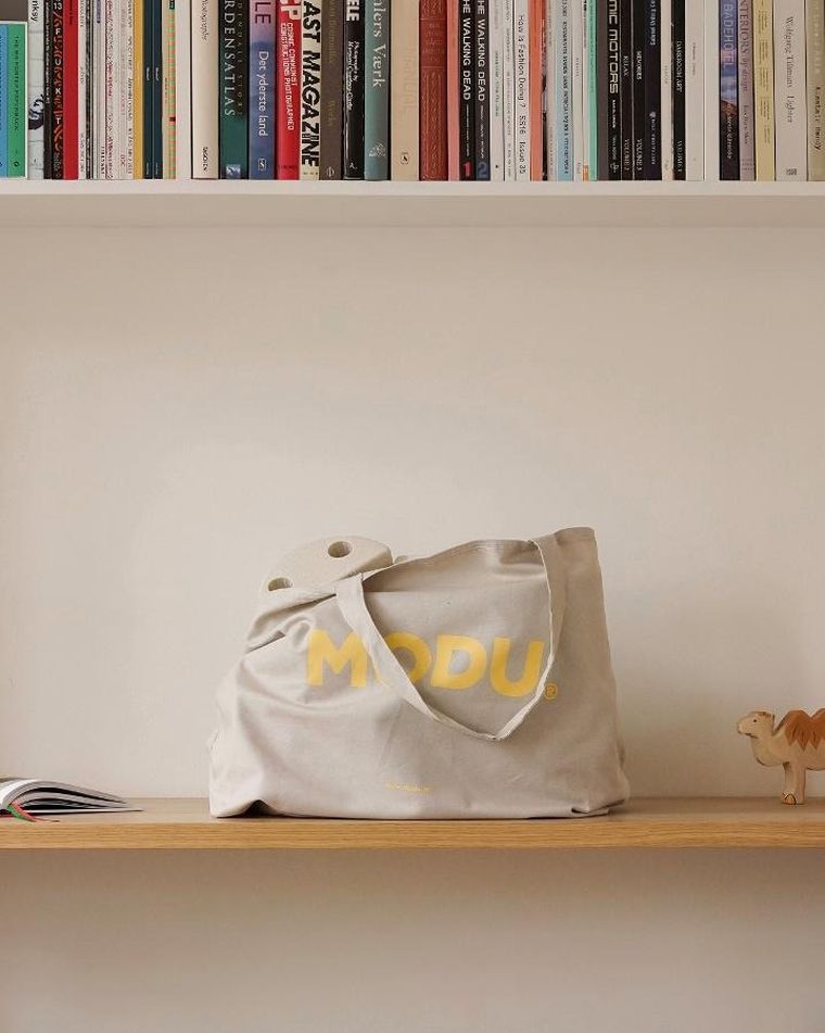 Modu, torba transportowa, Sand Grey/Honey Yellow