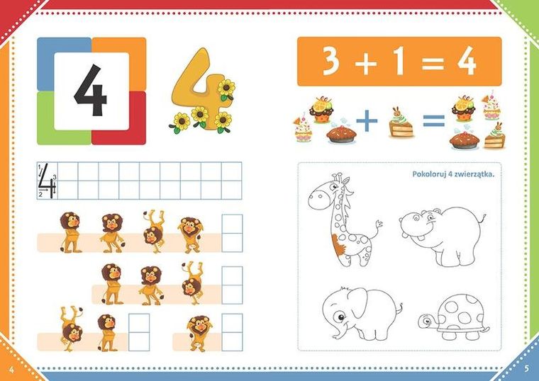 Moje pierwsze cyferki. Kolorowe ilustracje