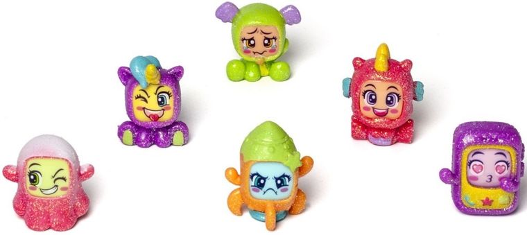 MojiPops, zestaw 8 figurek + 2 glitter