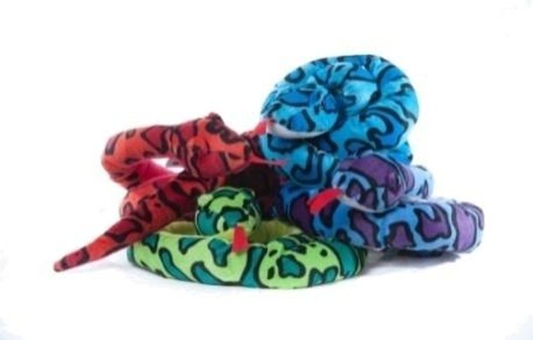 Molli Toys, Wąż, maskotka, niebieski, 200 cm