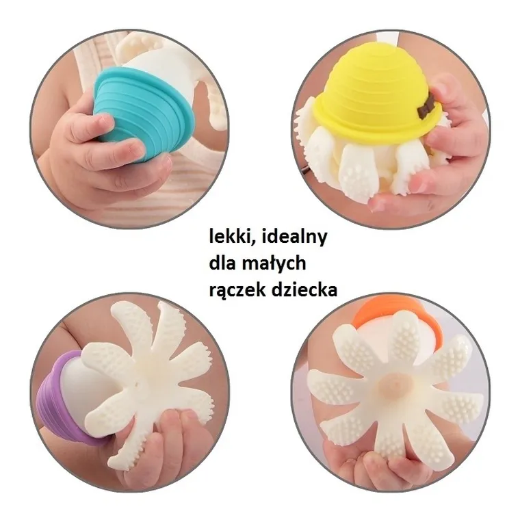 Mombella, Ośmiornica, gryzak, różowy