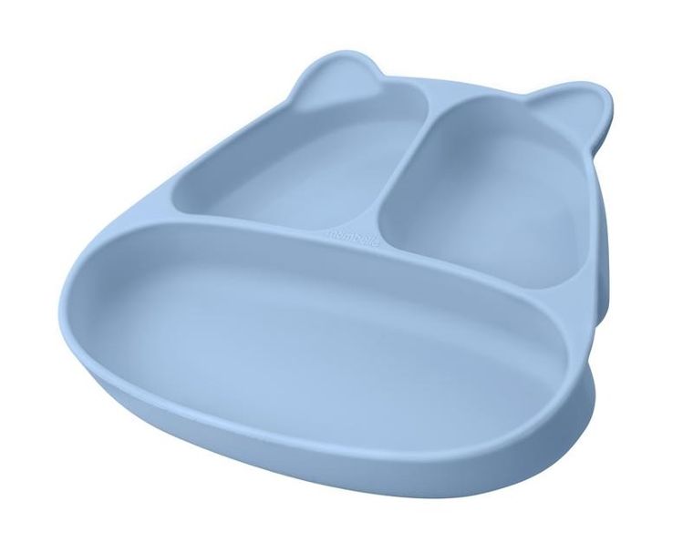 Mombella, Panda, talerzyk z przyssawką, light blue