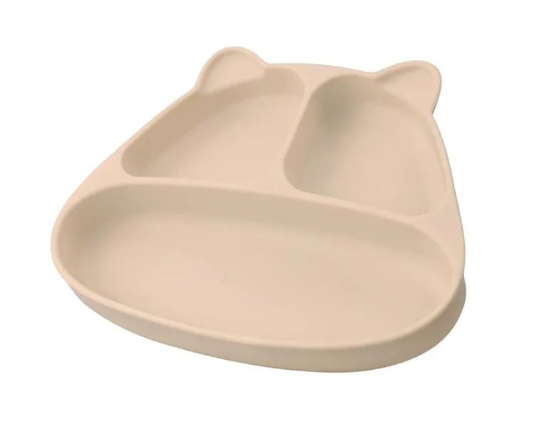 Mombella, Panda, talerzyk z przyssawką, light brown