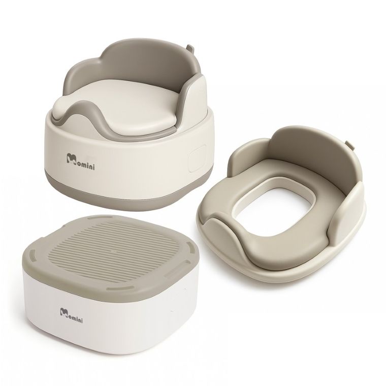 Momini, Softi, nocnik wielofunkcyjny, 3w1, beige