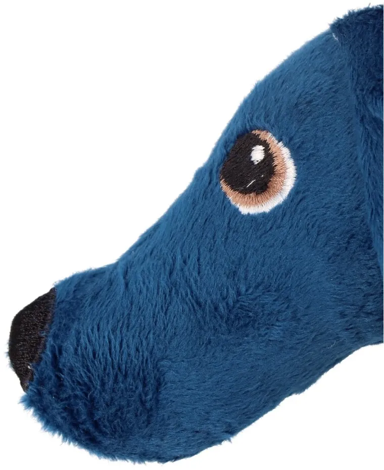 Mom's Care, Jamiś, pastelowy piszczek z gryzakiem, zabawka sensoryczna, granatowy