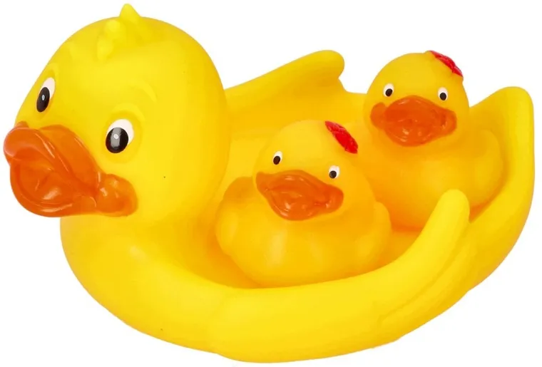 Mom's Care, mydelniczka kaczka, zabawka do kąpieli, 3 szt.