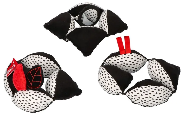 Mom's Care, piłka Takane, kontrastowa zabawka sensoryczna z lusterkiem