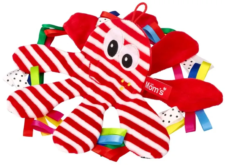 Mom's Care, szeleszcząca ośmiornica, zawieszka, kontrastowa zabawka sensoryczna