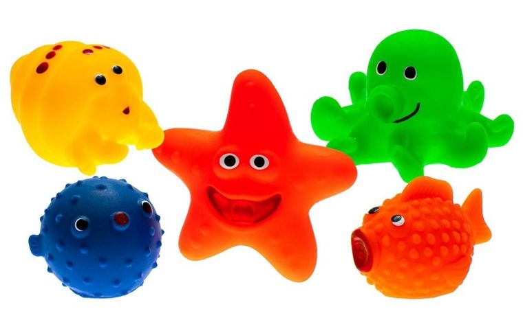 Mom's Care, zwierzaki morskie, zabawka do kąpieli, 5 szt.