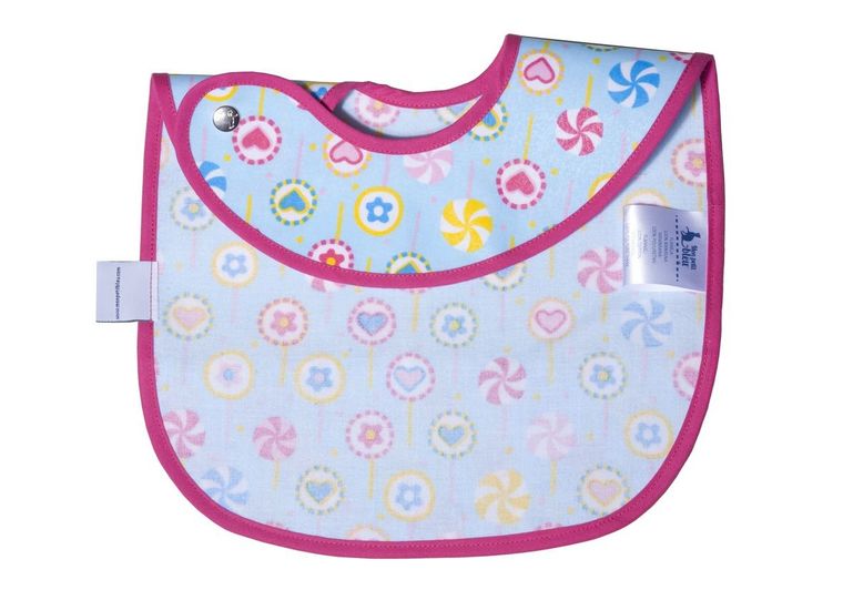 Mon Petit Bleu, śliniak z kieszonką, Lizaki