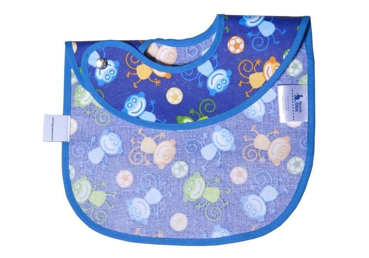 Mon Petit Bleu, śliniak z kieszonką, Małpki