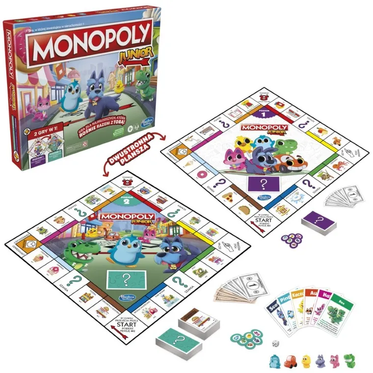 Monopoly Junior, gra familijna 2w1