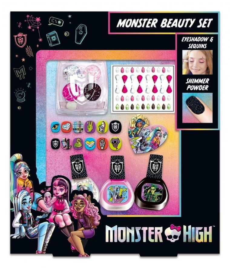 Monster High, Manicure, zestaw piękności do paznokci, 25-29-4 cm