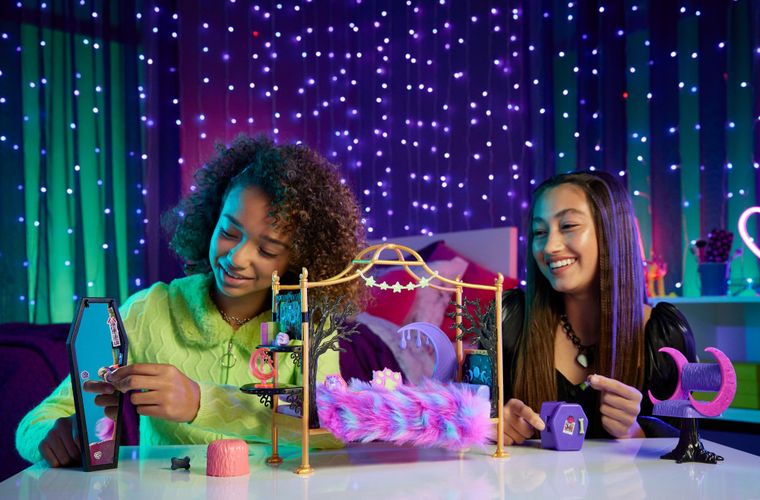 Monster High, Sypialnia Clawdeen Wolf, zestaw do zabawy bez lalki