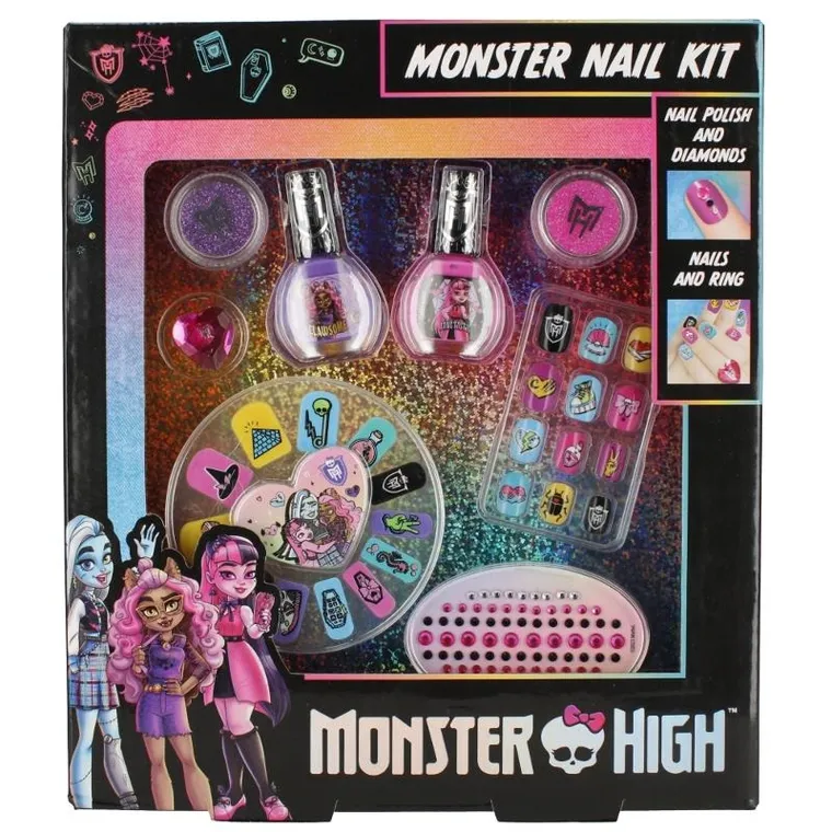 Monster High, zestaw piękności do paznokci, 22-25-4 cm