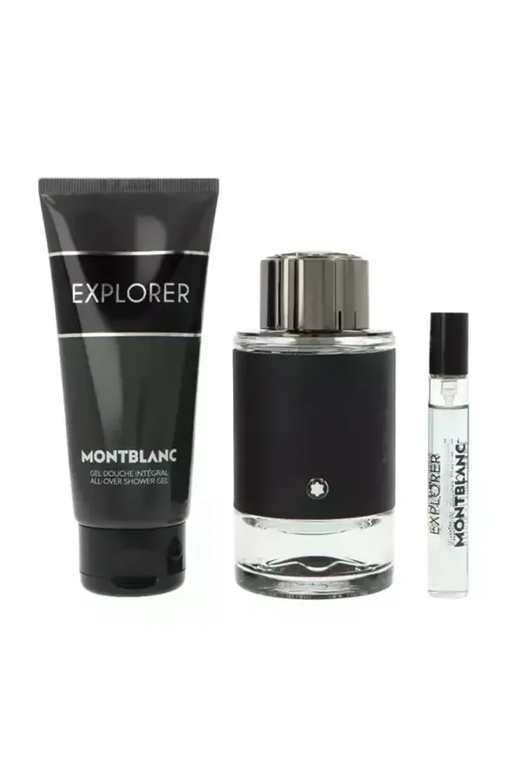 Mont Blanc, Explorer, zestaw: woda perfumowana, 100 ml + żel pod prysznic, 100 ml + woda perfumowana, 7.5 ml