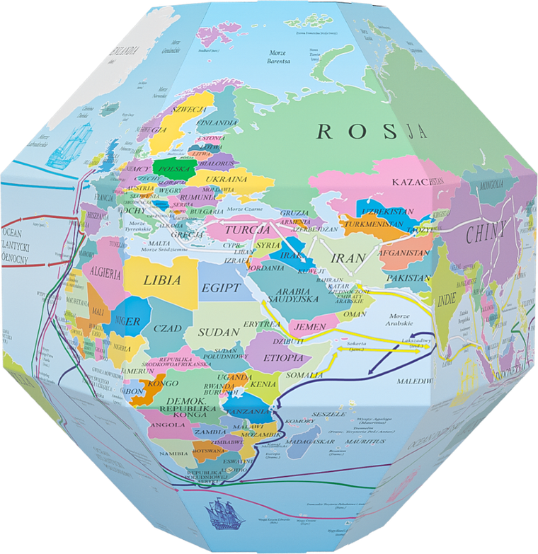 Monumi, Odkrywca, globus 3D do składania, średnica 35 cm