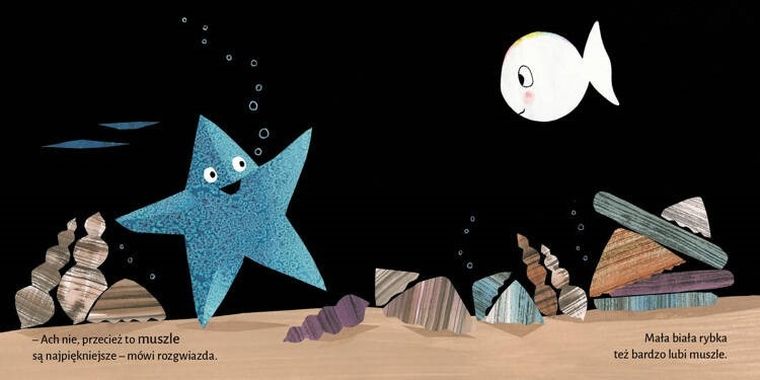 Morze małej białej rybki