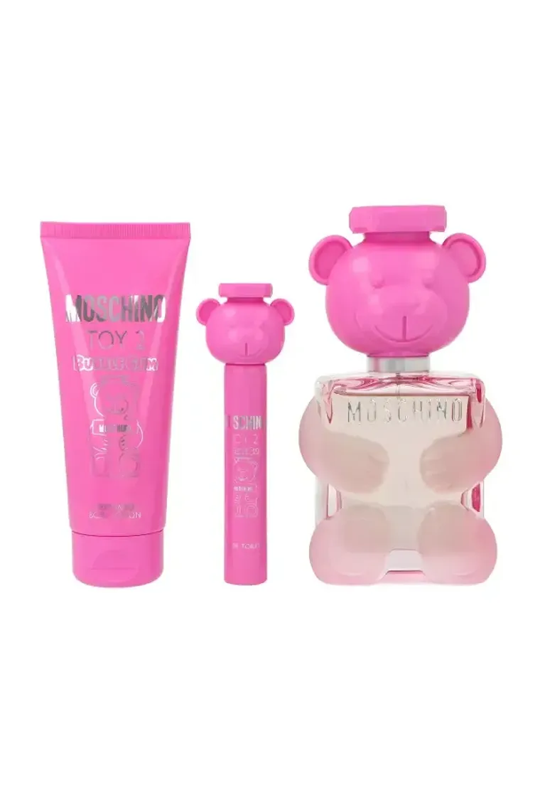 Moschino, Toy 2 Bubble Gum, zestaw: woda toaletowa, 100 ml + balsam do ciała, 100 ml + woda toaletowa, 10 ml
