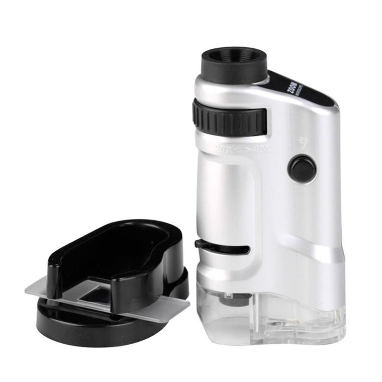 Moses, przenośny mikroskop, powiększenie 20-40x, z oświetleniem LED