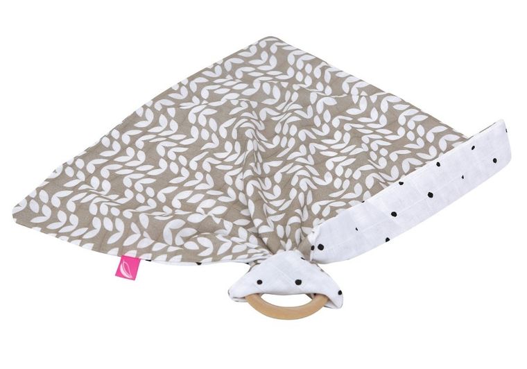 Motherhood, Classics Beżowy 2023 gryzak z pieluszką przytulanką