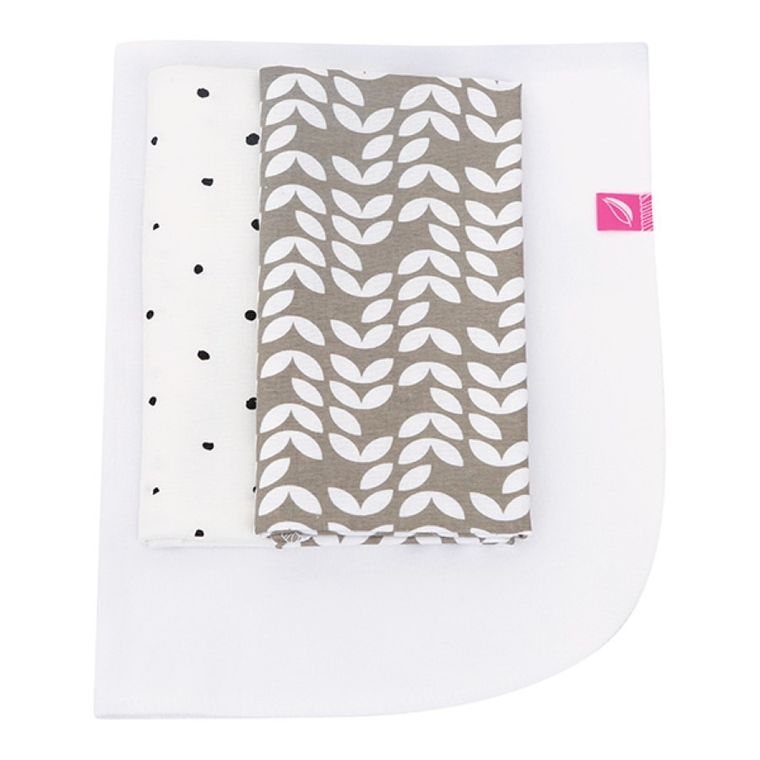 Motherhood, Classics Beżowy 2023, zestaw: przewijak podręczny + prześcieradło flanelowe, 2 szt.
