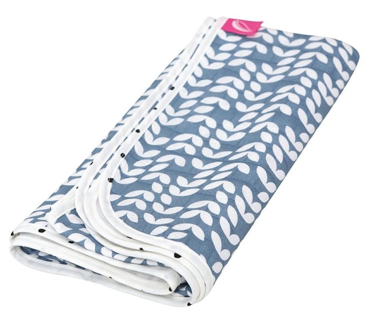 Motherhood, Classics Niebieski 2023, kocyk muślinowy, dwuwarstwowy, 100-120 cm