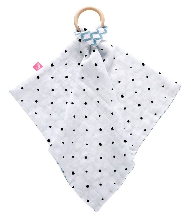 Motherhood, Classics Niebieski, gryzak z przytulanką