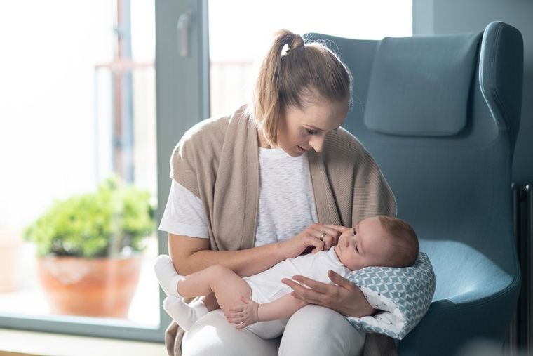 Motherhood, Classics Niebieski, mufka do karmienia