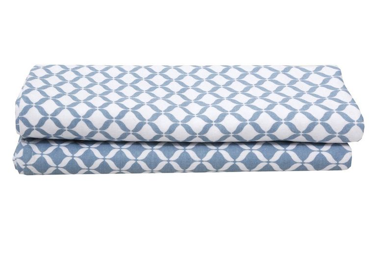 Motherhood, Classics Niebieski, Premium, pielucha, otulacz flanelowy, 80-120 cm, 2 szt.